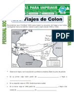 Ficha Viajes de Colon para Tercero de Primaria