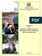 Guidelines For Operation and Maintenance of Hydropower Plants PDF