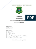 Research Proposal On Factors Influencing The Students To Choose Private Universities For Their Higher Education in Bangladesh