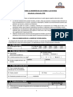 Fichas de Monitoreo Grupal, Individual y Familias