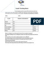 Grade Tracking Sheet 2