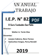 Plan Anual de Trabajo - Primaria