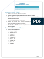 Chapter: 3.2 Microsoft Windows Topic: 3.2.1A Introduction To Microsoft Windows