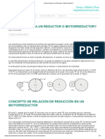 ¿Cómo Funciona Un Reductor o Motorreductor - PDF