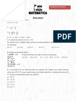 Matemática 7º Ano - Números Racionais