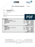 Quotation (104084180-R00) - Refrigeration Equipment