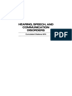 Hearing, Speech, and Communication Disorders - Cumulated Citations 1973-Springer US (1974) PDF