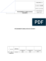 Procedimiento Demolicion de Concreto