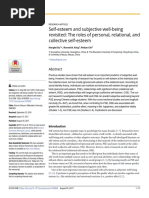 Self-Esteem and Subjective Well-Being Revisited: The Roles of Personal, Relational, and Collective Self-Esteem