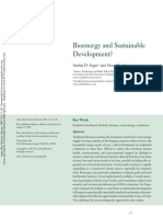 Bioenergy and Sustainable Development