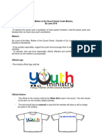 Mary, Mother of The Church Parish Youth Ministry by Laws 2018 Vision