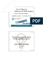 10 Ways To Mess Up Your AWR Analysis PDF