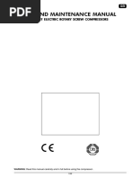 Use and Maintenance Manual: WARNING: Read This Manual Carefully and in Full Before Using The Compressor