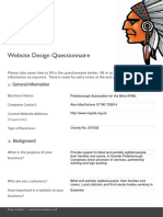 Brave Website Design Questionnaire