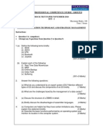 Integrated Professional Competence Course - Group Ii Mock Test Paper November-2010 Set - 1