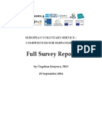 EVS Competences For Employability Full Survey Report 2014 PDF