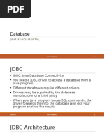 Database: Java Fundamental