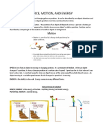 Force Motion and Energy Study Guide