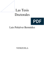 Luis Rafael Peñalver - Las Tesis Doctorales