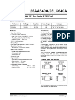 25AA640A/25LC640A: 64K SPI Bus Serial EEPROM