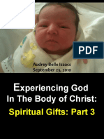 09-26-2010 Experiencing God in The Church-Spiritual Gifts-Part 3