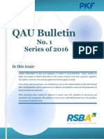 QAU Bulletin: No. 1 Series of 2016