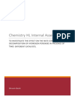 Rate of Decomposition of H2O2