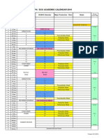 WAAPA Academic Calendar