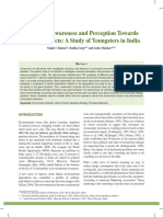 Consumer Awareness and Perception Towards Green Products: A Study of Youngsters in India