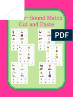 Letter-Sound Match Cut and Paste