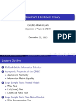 Quasi Maximum Likelihood Theory - Lecture Notes