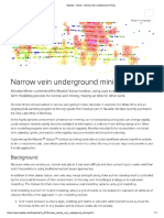  Narrow Vein Underground Mining