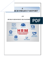 A Research Project Report: ON Human Resource Management System