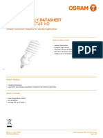 Osram Duluxstar Ho: Product Family Datasheet