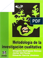 METODOLOGIA DE LA INVESTIGACION CUALITATIVA Gregorio Rodriguez Gomez Javier Gil Flores PDF