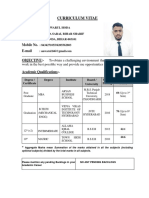 Curriculum Vitae: Name Address