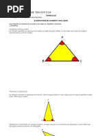 Evaluación Sobre Triangulos