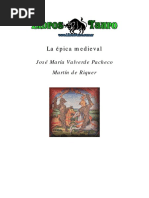 Valverde Pacheco, J. M. - Riquer, Martin de - La Epica Medieval