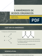 Los Anhídridos de Ácidos Orgánicos