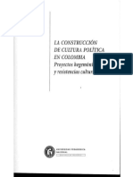 La Construcción de Cultura Política en Colombia. Cap I PDF