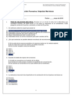 Prueba Formativa Segundo Transmisión Del Impulso Nervioso