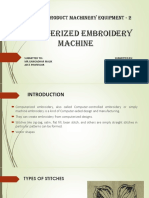 Computerized Embroidery Machine