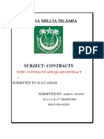 Jamia Millia Islamia: Subject: Contracts