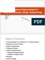 Performance Improvement in Education Sector Using Datamining