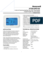 HT9610P0100 Room Unit of Communicating Fan Coil Thermostat Honeywell