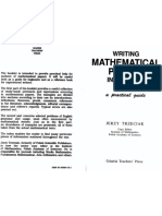 Writing Mathematical Papers in English A Practical Guide