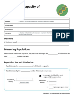 Guided Notes - The Carrying Capacity of Ecosystems 1