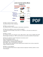 Electric Current and Its Effects