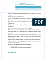 Chapter: 5.3 E-Mail Topic: 5.3.1 Electronic Mail: E-Content of Internet Technology and Web Design