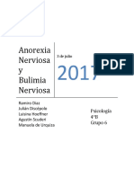 Trabajo Práctico Psicología: "Anorexia y Bulimia"